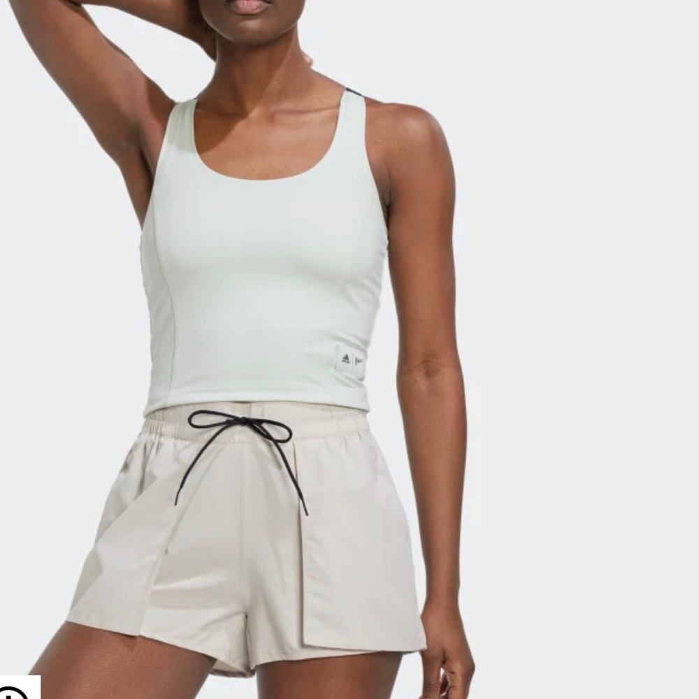 Adidas PARLEY RUN FOR THE OCEANS CROPPED TANK TOP Size L